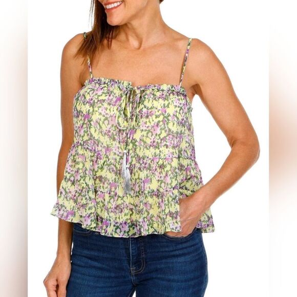 Women's Summer Floral Print Top - Picture 1 of 2